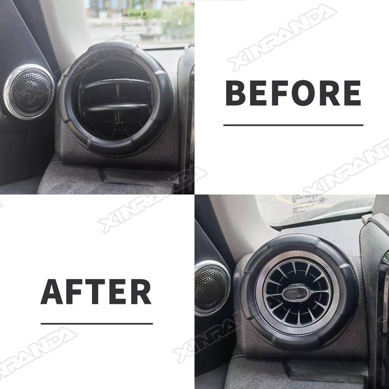 Car Front Air Conditioning Vent 8 Colors Atmosphere Light For Suzuki Jimny JB64 JB74 2019 2020 2021 2022 2023 2024 3 Door 5 Door