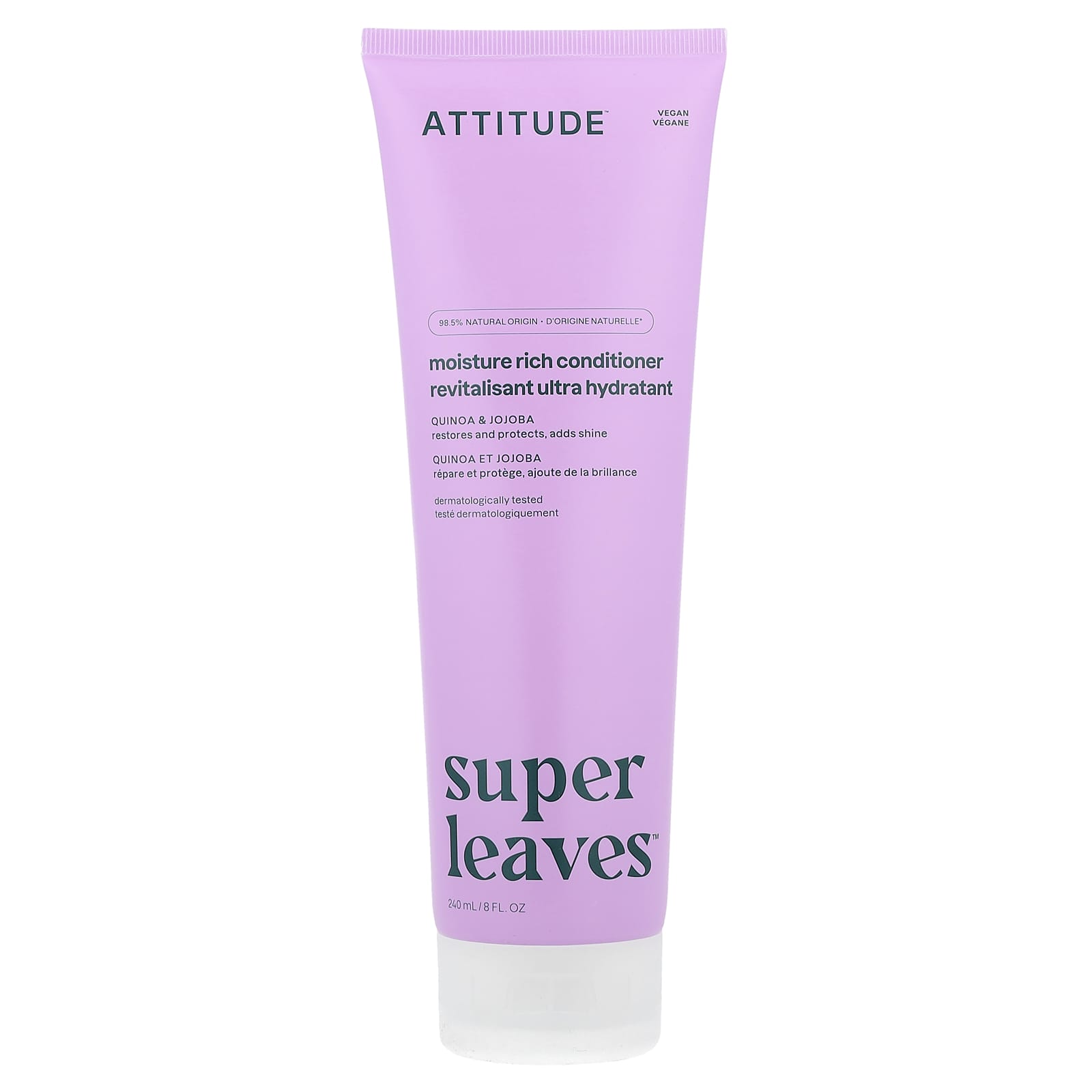 

ATTITUDE Super Leaves™, Увлажняющий кондиционер, Киноа и Жожоба, 8 жидких унций (240 мл)