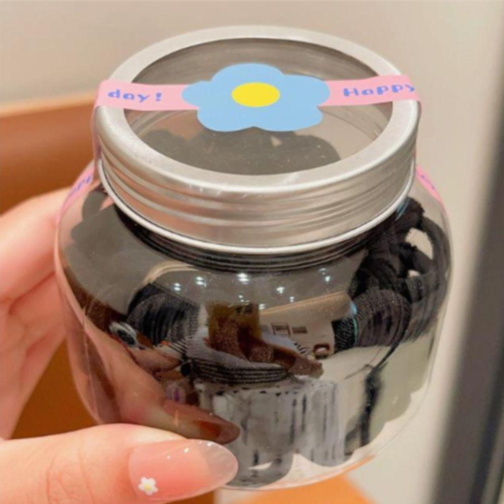 Tjockt, tjockt, elastiskt band, smärtfritt hårband, hårband, låg knut