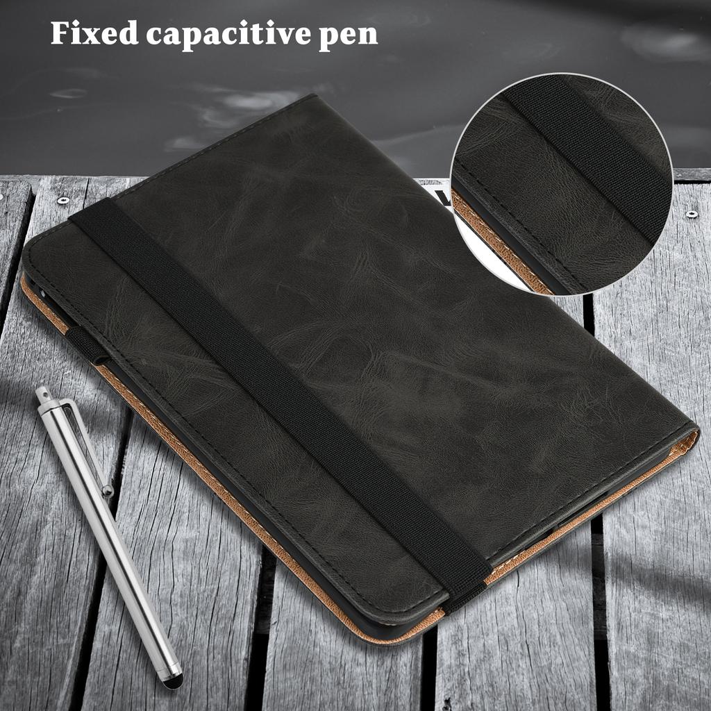 For OnePlus Pad 2/Pad Pro Case Line Imprinted PU Leather Card Holder Tablet Stand Cover
