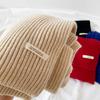 Winter Knitted Acrylic Small Scarf Women's New High-end Monochrome Korean Powder Simple Matching Scarf