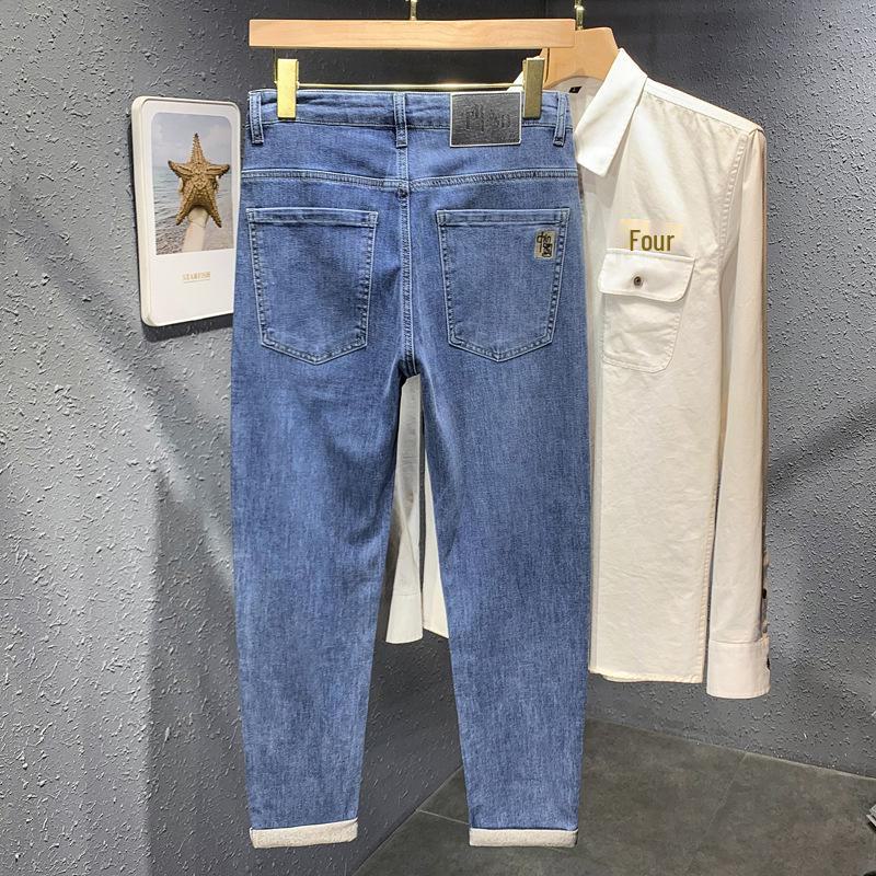 

Мужские облегающие джинсы с вышивкой: Эластичный, мягкий, стильный и подходит для всех сезонов 32 (Waist 2.5 feet) 140 jin