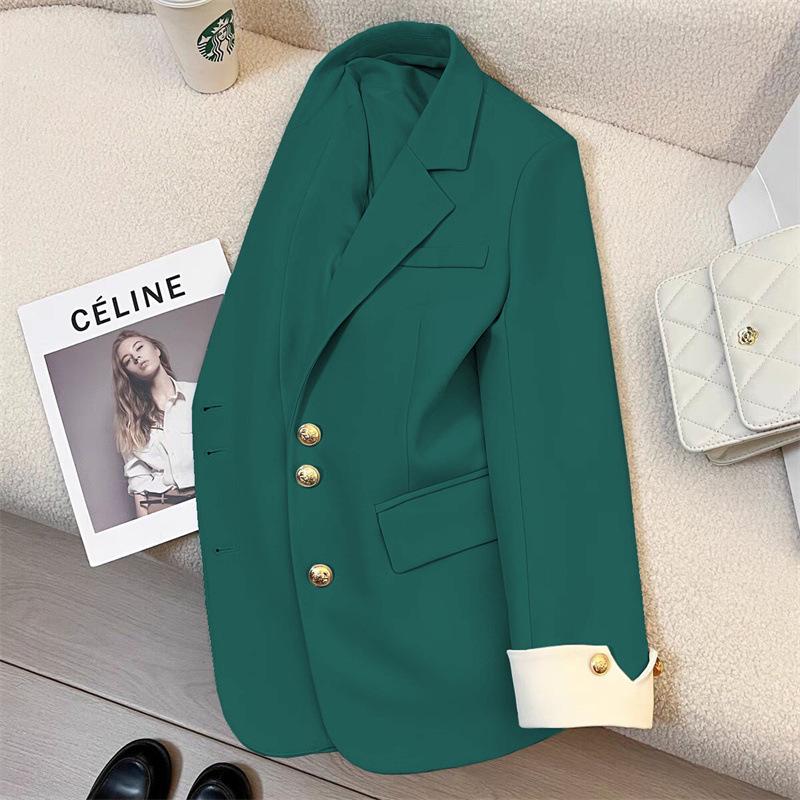 

2025 Women s Versatile Small Blazer: Spring & Autumn Fashion Suit XL (115-125 lbs)