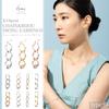 LOKUMI 4 Designs x 3 Colors to Choose 18K K18 Made in Swing Nickel Earrings, From, Gold, Post, Japan, K18, Hypoallergenic, Chain, Bijou, Earrings,