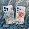 Vintage Elegant Pink Peony Flower Phone Case for Iphone 16 15 11 12 14 Pro Max 13 Mini Pro Max 15 14 Plus Shockproof Laser Cover