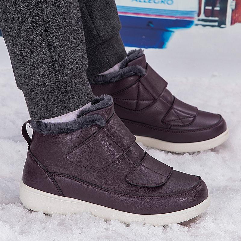 Zimní sněhule pro muže zahřejí Bavlněné boty Outdoorové turistické boty Plyšové teplé vysoké kotníkové boty Mužské tenisky