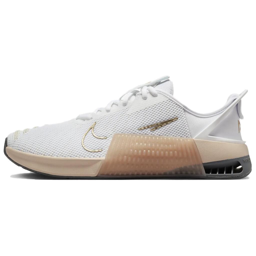 New Nike Women's Metcon 9 EasyOn 'White Metallic Gold Sanddrift' DZ2540-104