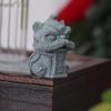 Artwork Awakening Lion Ornament Artificial Stone Lion Mascot Statue  Tea Pet