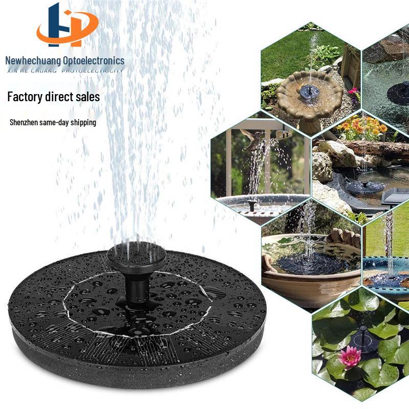 Floating Solar Lily Pad Fountain Water Pump for Landscapes