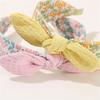 Children Knotted Bowknot Hairband Flower Print Hairhoop for Casual Wear And Spring DressingUp Accessory Party Headwear