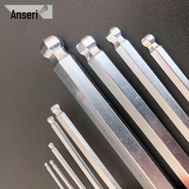 Ansell 9-Piece L-Type Hex Key Set