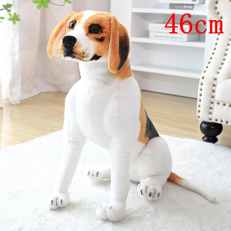 23-75cm Neues Simulations-Riesenhundespielzeug Realistische Kuscheltiere Miguel Harrier Beagles Hund Plüschtiere Geburtstagsgeschenk für Kinder