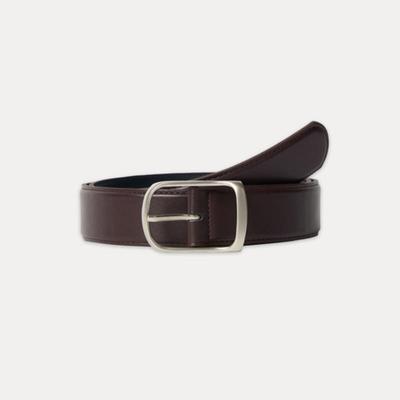 Loventina Standard Leather Belt_Burgundy