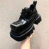 Fashion Non-Slip Fashion Women's Leather Lace-Heeled Shoes 2025