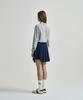 SERGIO TACCHINI W Tr Asymmetrical Pleated Skirt (Navy)