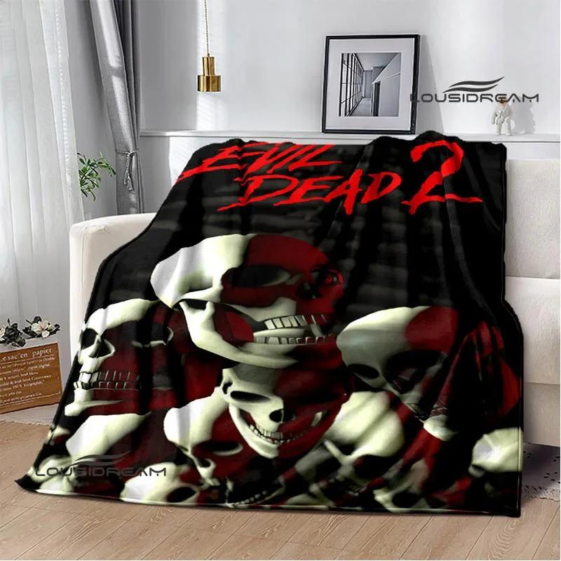 Movie The Evil Dead Printed Blankets Picnic Blanket Flannel Warm Blankets Soft Cozy Blanket Home Travel Blanket Birthday Gift