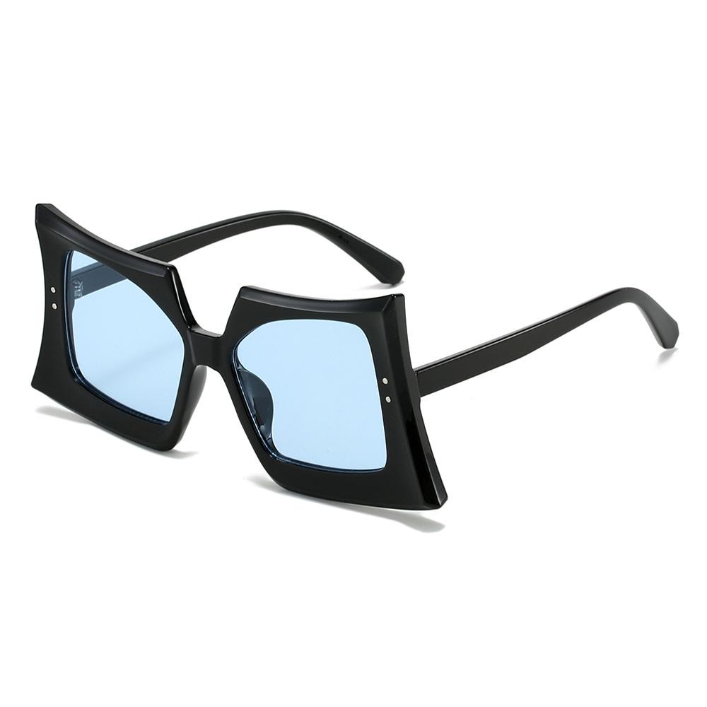 Trendy Butterfly Sunglasses for Women Men Bold Square Frames Hip Hop Style Unique Fashion Shades