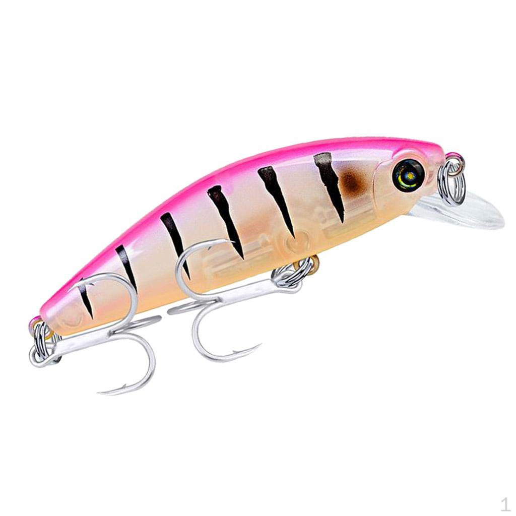 

3D Minnow Fishing s Plastic Bass Jigging Anti- 3 Pin Hooks with Board Type 9
