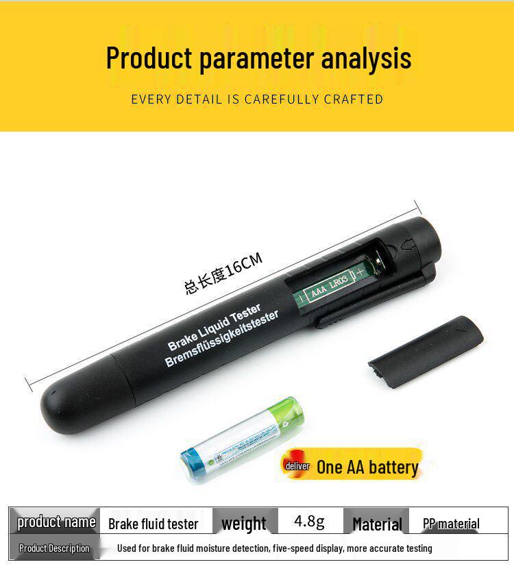 High Precision Brake Fluid Inspection Pen and Detector Tool