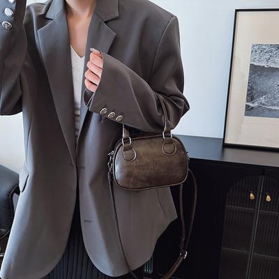 Niche Retro Maillard Style Handbag Women's 2025 New Versatile Korean Fashion Textured Shoulder Messenger Bag