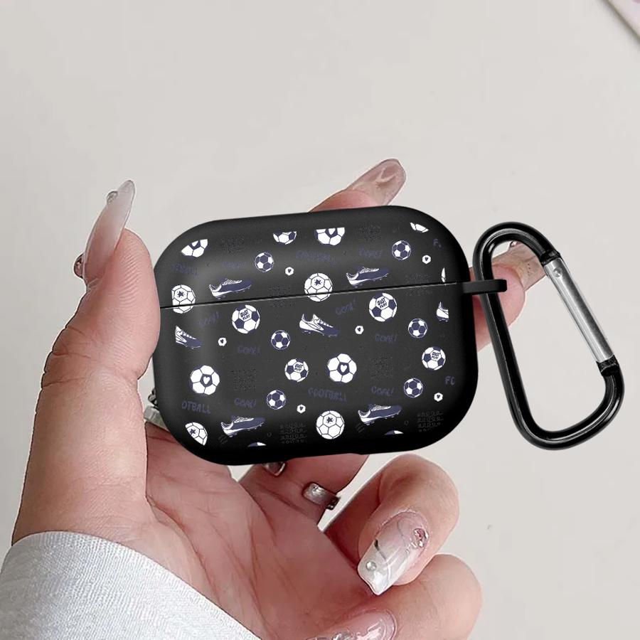 Cute Cool Football Case For Airpods Pro2 3 4 Pro3 1 2 Pro Earphone Cases Cover