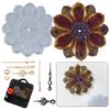 Personalized Handmade Lotus Clock Silicone Mold Movement Mechanism Resin Epoxy DIY for Office Home Decoration Supplies