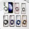 360° Magnetic Ring Holder Kickstand Plating Clear Phone Case for Samsung Galaxy Z Fold 5 4 3 Fold5 Fold4 Fold3 5G Cover
