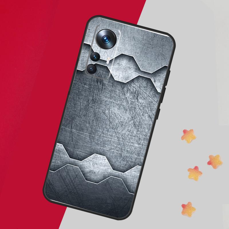 Steel Iron Metal Pattern Case For Xiaomi 13T Pro 12T 11T 12 14 13 Lite 12X POCO F5 X3 X5 Pro X4 F4 M5 M5s F3 Cover