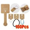 100pcs Foldable Kraft Paper Packing Cards For DIY Jewelry Display Holders Handmade Necklace Bracelet Retail Price Tags