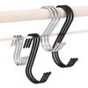 5/10pcs S-Shape Hook Stainless Steel Clothes Bags Towels Hanging Rack Multi-function Kitchen Bedroom S Hooks Railing Hanger