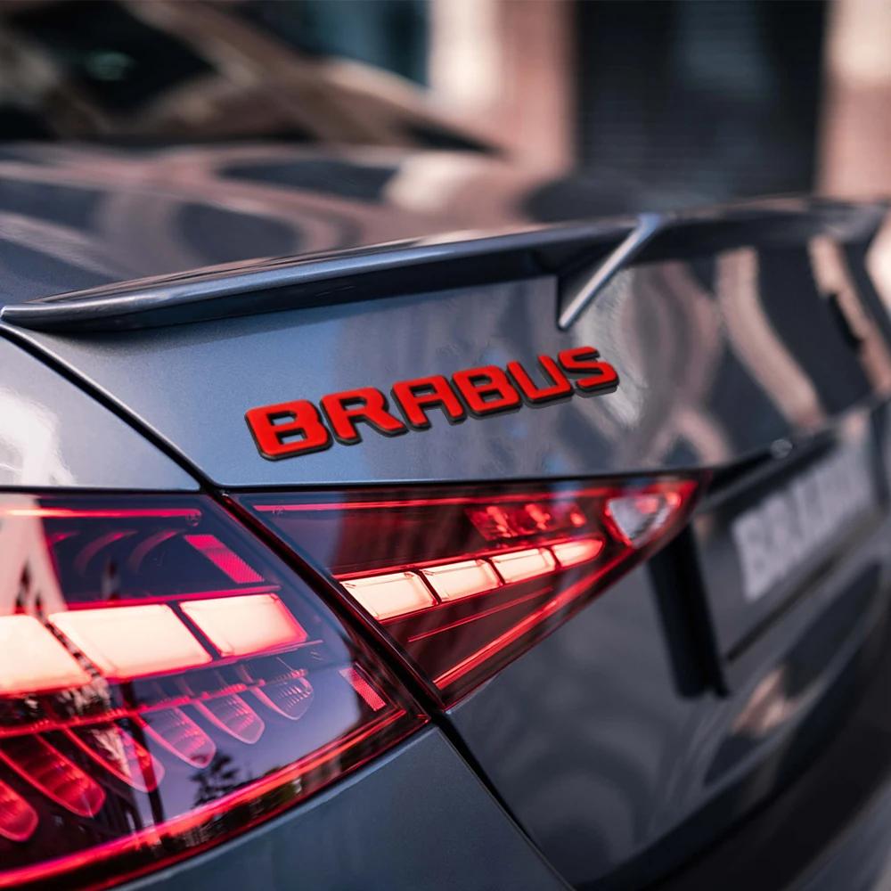 GLC GLB 1 stk Bakemblem For Brabus Klistremerke Bokstavmerke Bagasjeromsklistremerke Baksideklistremerke For Brabus Mercedes Benz W463 W464 W205 W212