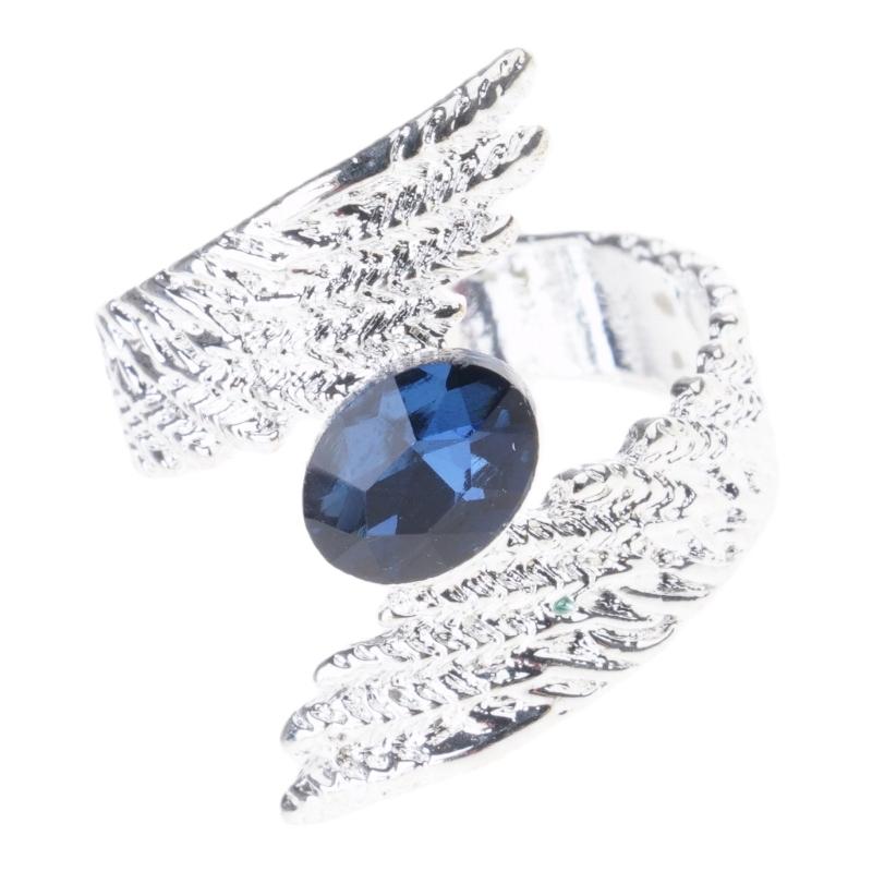 

Geometric Angel Wing Dating Rings Adjustable Opening Rings Unique Finger Jewelry Suitable for Party and Daily Wear 1