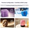 Layered Wave Texture Design 3D Printed Lampshade Exquisite LED Night Light Lampshade  Bedroom