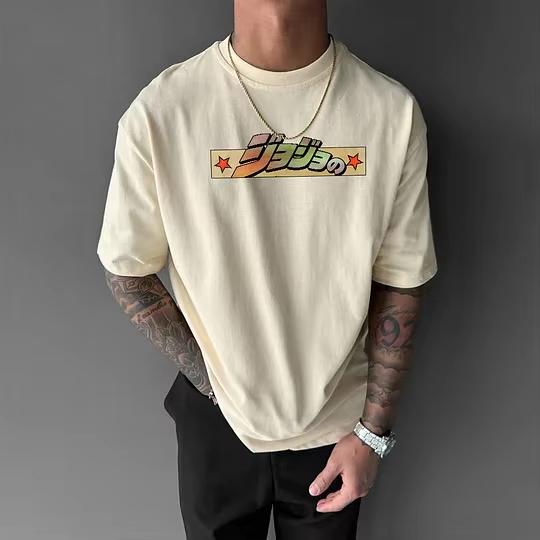 Anime Giapponese Jojo Abbigliamento Uomo Harajuku Estate Y2k Magliette Grafiche Oversize Larghe Cotone Donna Manica Corta Magliette Top
