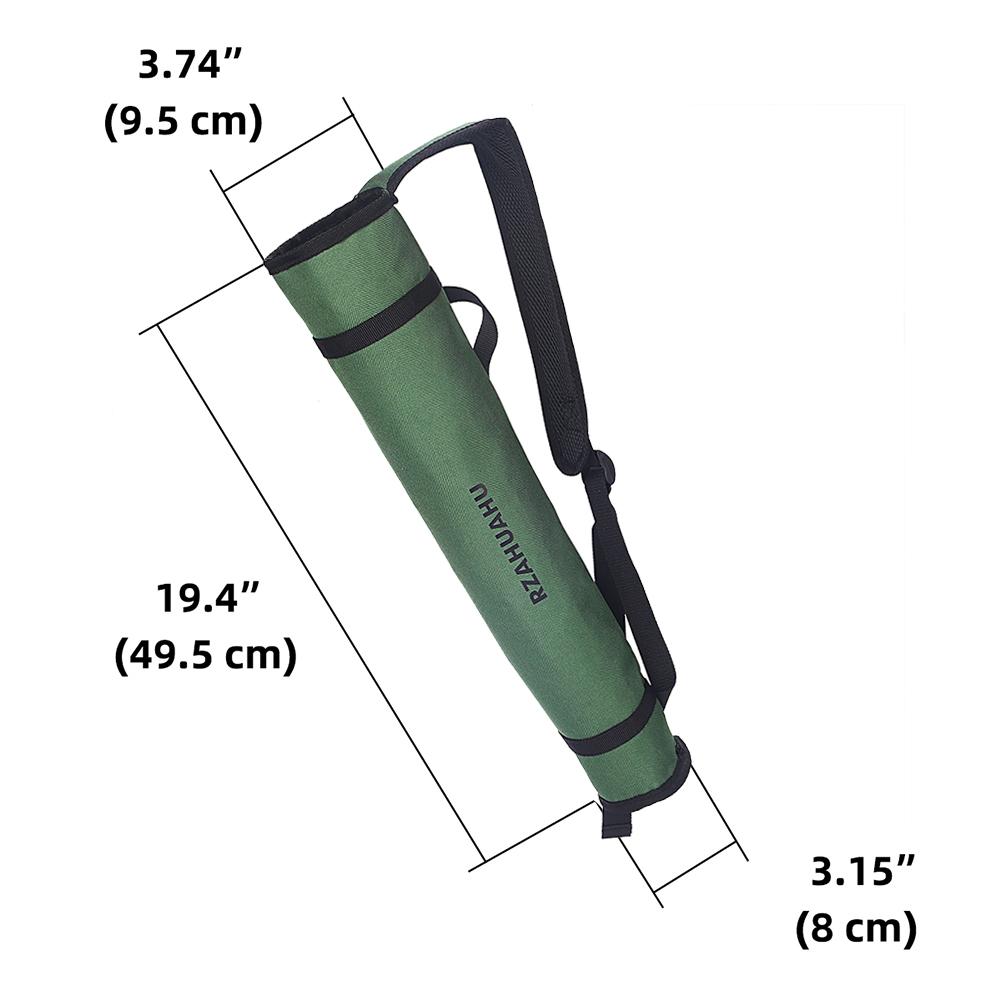 Oxford Cloth Double Tube Arrow Quiver Bag Portable Waist Hanging Archery Arrow Holder Storage Carrying Pouch Outdoor Accessories
