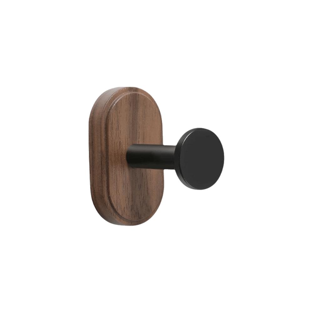 Solid Wood Wall Mount Hook No Drilling Wood Hook Space Saving Suction Cup Hook  Bathroom Storage