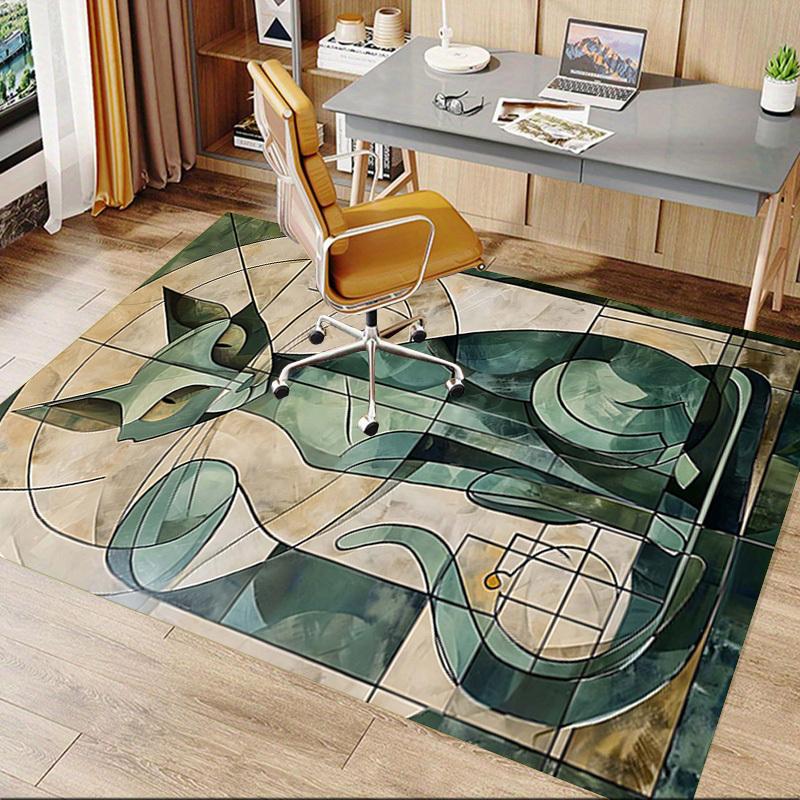 1PC cat mosaic Extra Large Non Slip Floor carpet, Office, family, Studio Large Area Rug Indoor Rugs, Bold Statement Piece