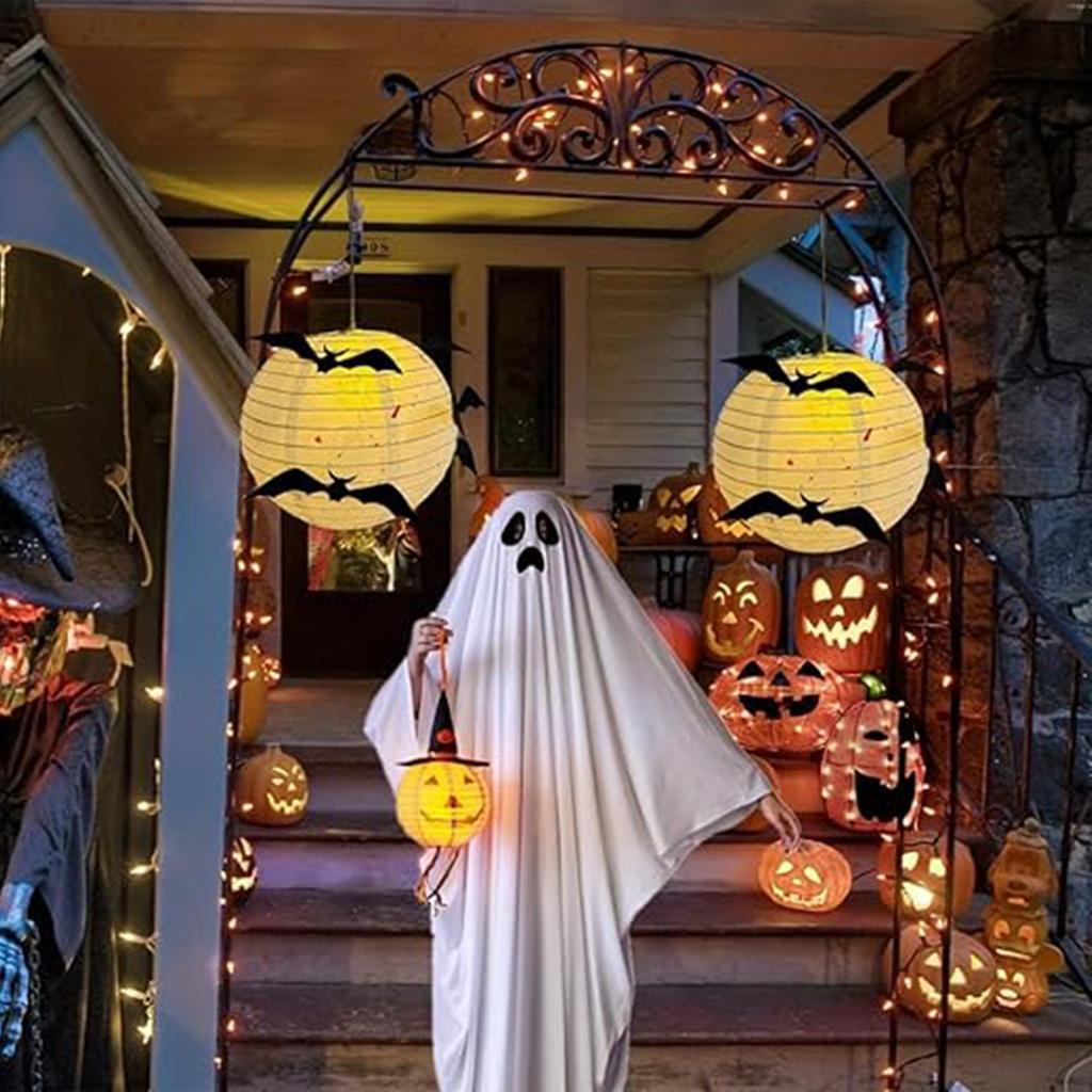 Halloween Ghost Costume Cloak For Adults Kids Adjustable Spooky Party Outfit Polyester Cotton Material