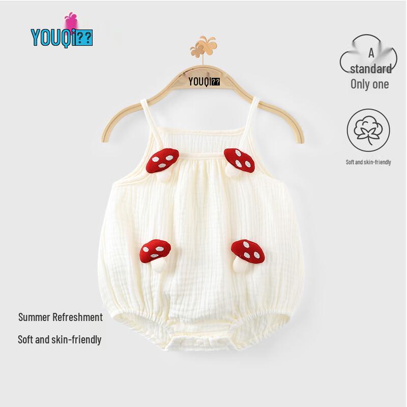 Baby Girl s Summer Breathable Sleeveless Romper 90