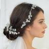 Transparent Acrylic Crystal Branches Beaded DIY Water Drop Diamonds Artificial Flower Bouquet Ornaments Home Wedding Party Decor
