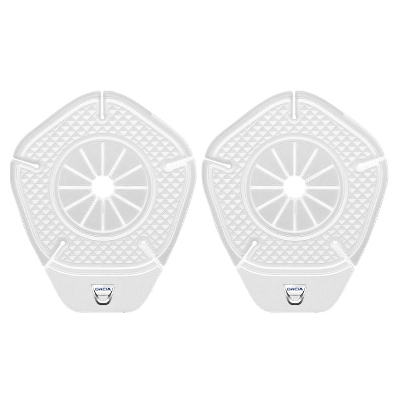 

2Pcs Car Windshield Wiper Protective Cover Dust Wiper Emblem Car Goods For Renault Dacia Megane 2 3 Duster Logan Clio 4 Scenic 2 Captur Dacia белый