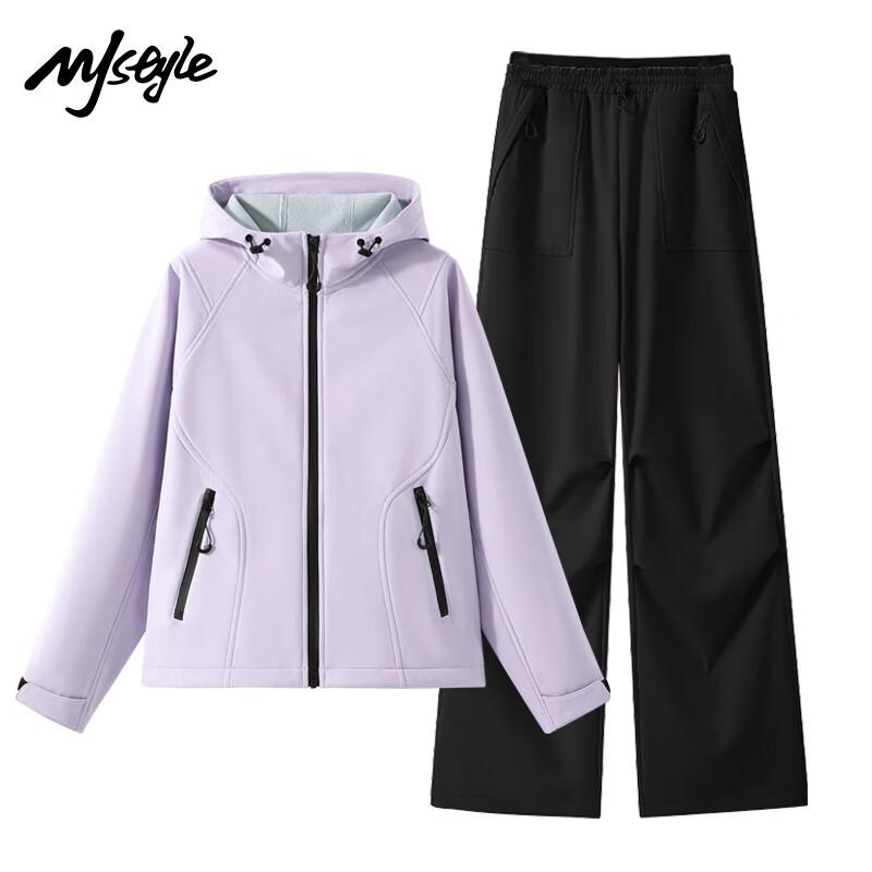 

MJ STYLE Women s Fleece-Lined Triple-Proof 2-Piece Set L