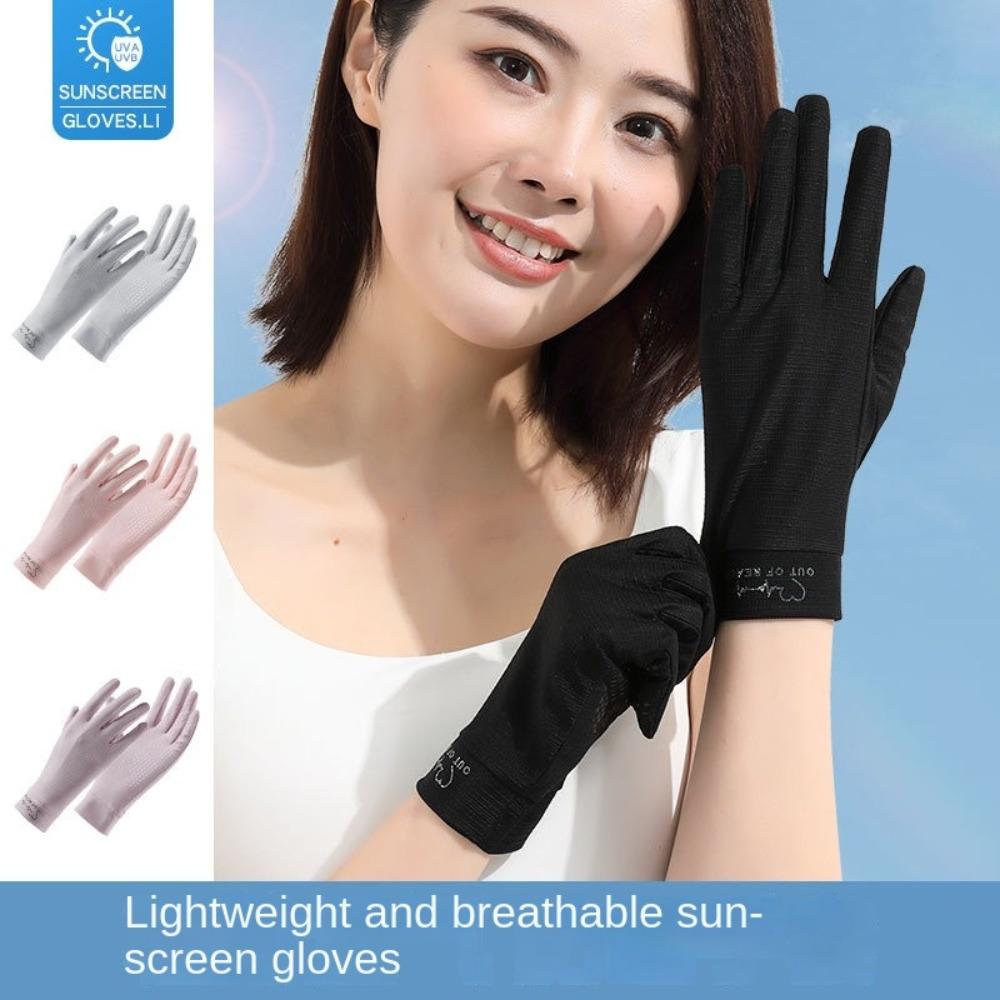 Anti-UV Sunscreen Gloves Flip Finger Riding Driving Gloves New Driving Mittens Outdoor Sports