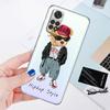 Brand Fashion Bear Phone Case for Xiaomi Redmi Note 11 10 Pro 9 K40 8 7 9S 11T 10S 8T 9A 9C 9T 11S 10C Note 11 Silicone Funda