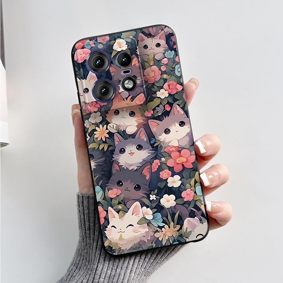 For Motorola Edge 50 Pro Ultra Fusion Case Stylish Pattern Soft Silicone Back Cover for Moto Edge 50 Pro Ultra Fusion Capa Funda