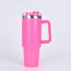 40oz Second Gen Insulated Stainless Steel Car Cup with Straw - Large Capacity Cold Preservation