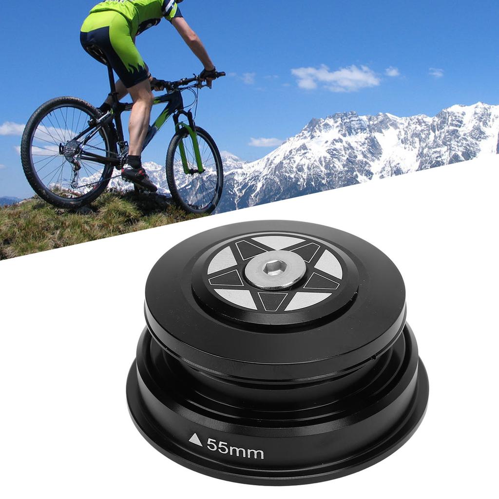 Bike Headset 44-55mm Aluminum Alloy Bike Headset with Sealed Bearings for 28.6mm Straight and Tapered Fork Steering Tube