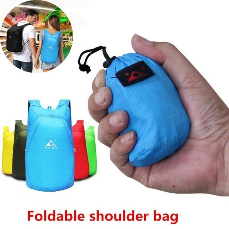 Lightweight Nylon Foldable Backpack Waterproof Backpack Folding Bag Ultralight Outdoor Pack for Wome