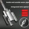 PVC Pipe Threader Kit for Electric Drill,PVC/PPR Plastic Pipe Thread Maker Tool Tap Set,1/2'' 3/4'',Inner and Outer Water Pipe Threads Tool for
