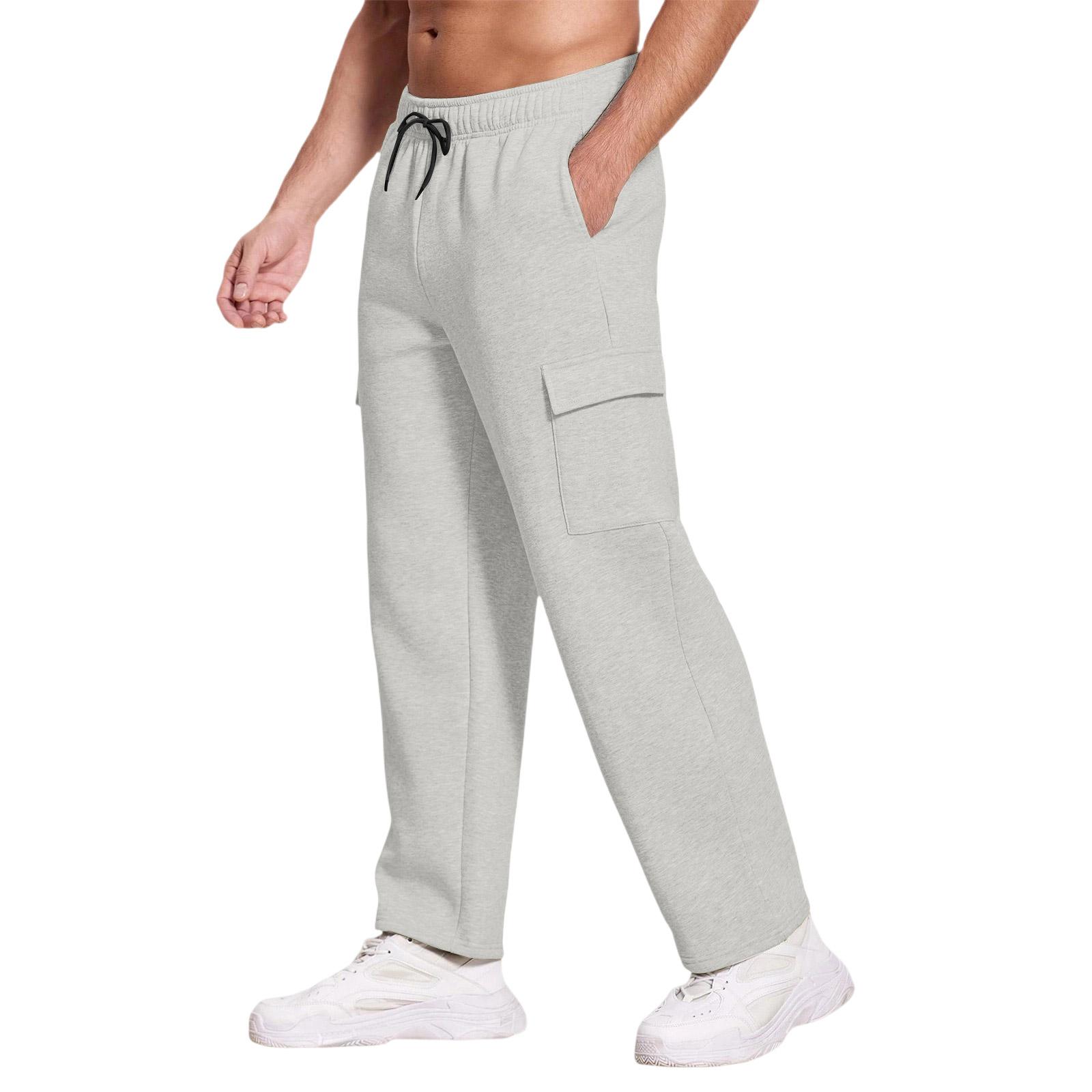 

Повседневные спортивные брюки, мужские свободные леггинсы с длинными вставками, тренировочные брюки для бега и фитнеса M